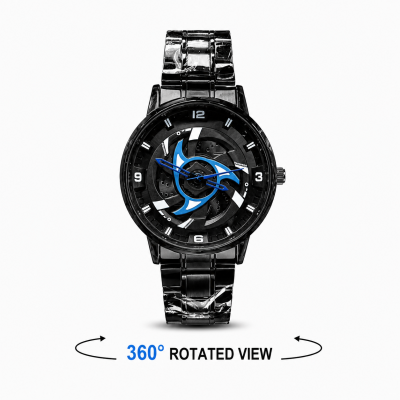 Wheel Rim Rotating Watch